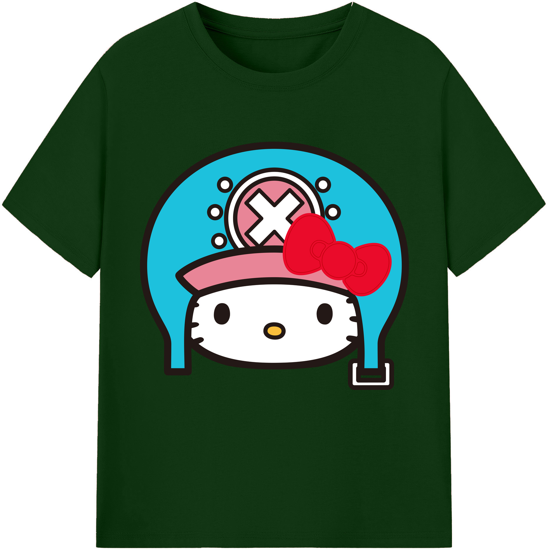 （画像用） Hello Kitty ハローキティ 綿100％半袖Tシャツ（フロントプリント）